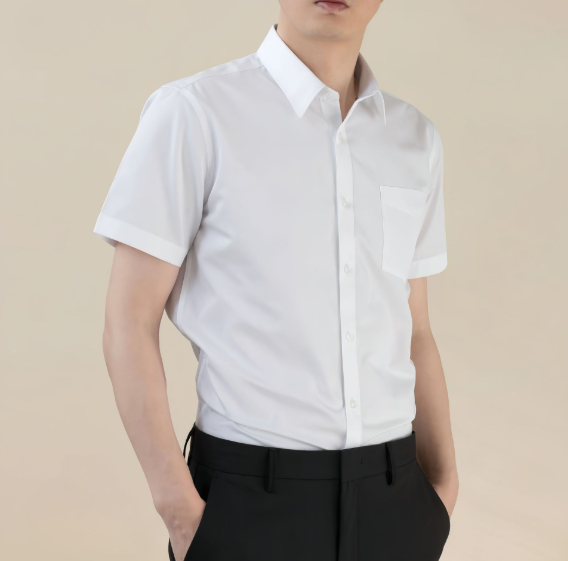 Black Short Sleeve Dress Shirt